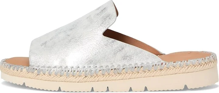 Gentle Souls by Kenneth Cole Leilani Women's Dress Sandals Silver Leather : 5.5 M - Image 6