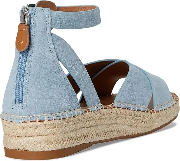 Gentle Souls by Kenneth Cole Leon Women's Dress Sandals Ashley Blue Suede : 7.5 M, Leather - Image 4