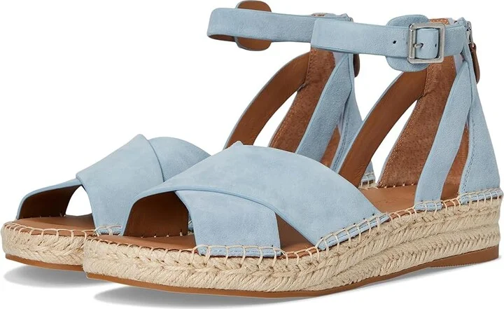 Gentle Souls by Kenneth Cole Leon Women's Dress Sandals Ashley Blue Suede : 7.5 M, Leather