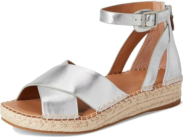 Gentle Souls by Kenneth Cole Leon Women's Dress Sandals Silver Leather : 9 M - Image 5