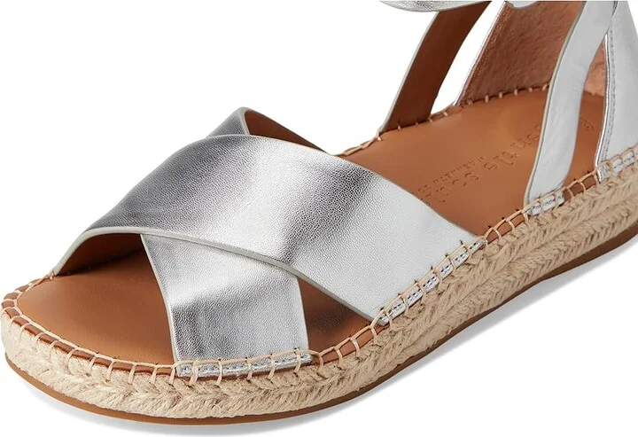 Gentle Souls by Kenneth Cole Leon Women's Dress Sandals Silver Leather : 9 M - Image 7