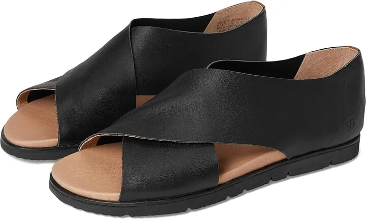 Gentle Souls by Kenneth Cole Leslie Women's Dress Sandals Black Leather : 11 M