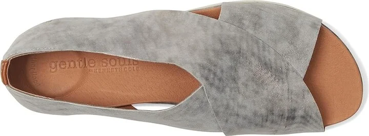 Gentle Souls by Kenneth Cole Leslie Women's Dress Sandals Silver Leather : 10 M - Image 2
