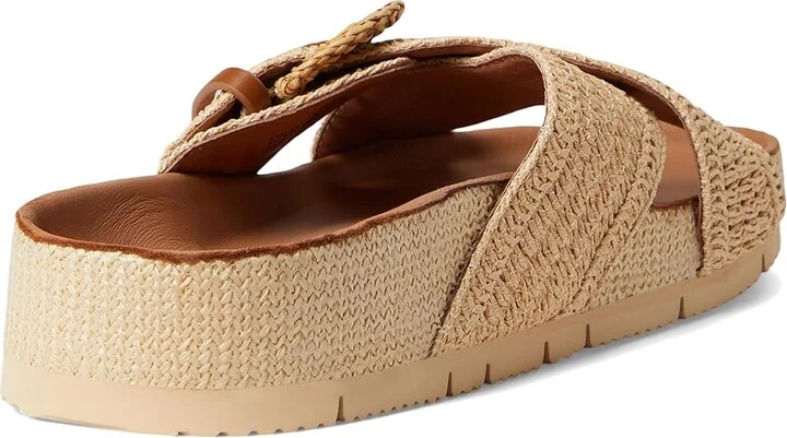 Gentle Souls by Kenneth Cole Louisa Women's Dress Sandals Natural Raffia : 11 M, Leather - Image 4