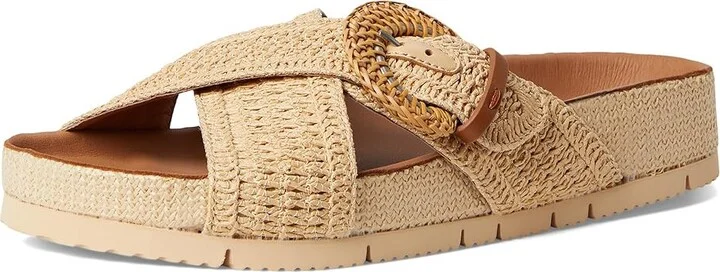 Gentle Souls by Kenneth Cole Louisa Women's Dress Sandals Natural Raffia : 11 M, Leather - Image 5