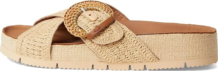 Gentle Souls by Kenneth Cole Louisa Women's Dress Sandals Natural Raffia : 11 M, Leather - Image 6
