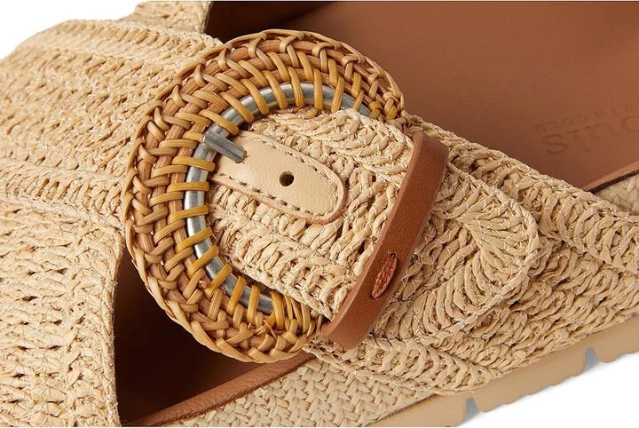 Gentle Souls by Kenneth Cole Louisa Women's Dress Sandals Natural Raffia : 11 M, Leather - Image 7