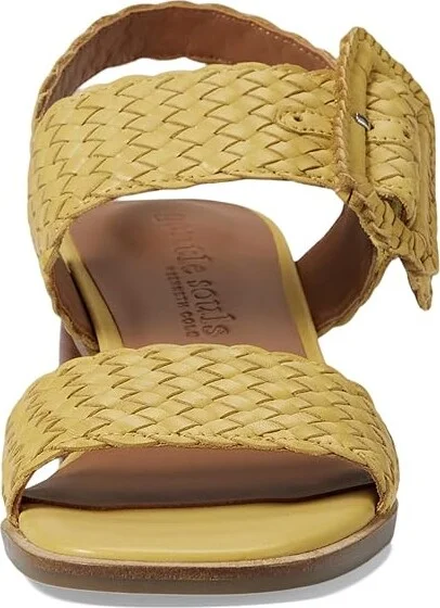 Gentle Souls by Kenneth Cole Madylyn Women's Sandals Banana Leather : 9 M - Image 2