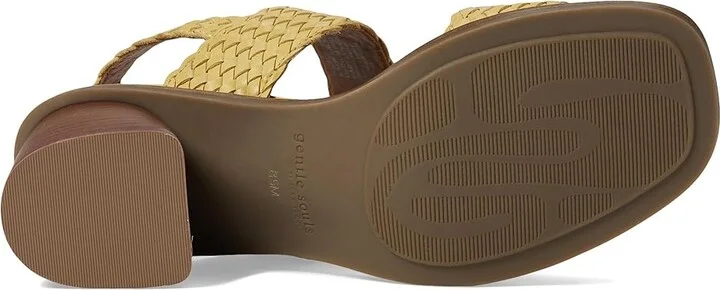 Gentle Souls by Kenneth Cole Madylyn Women's Sandals Banana Leather : 9 M - Image 3