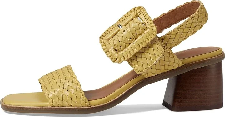 Gentle Souls by Kenneth Cole Madylyn Women's Sandals Banana Leather : 9 M - Image 5
