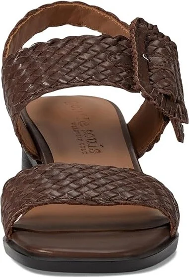 Gentle Souls by Kenneth Cole Madylyn Women's Sandals Chocolate Leather : 8 M - Image 2