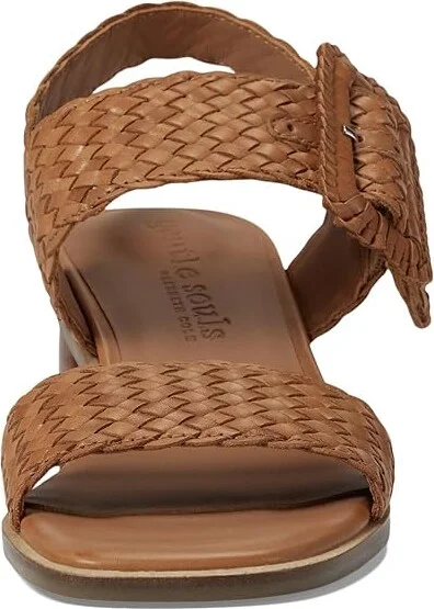 Gentle Souls by Kenneth Cole Madylyn Women's Sandals Tan Leather : 9 M - Image 2