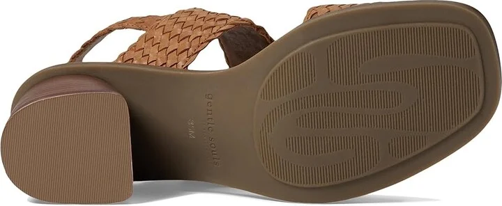 Gentle Souls by Kenneth Cole Madylyn Women's Sandals Tan Leather : 9 M - Image 3