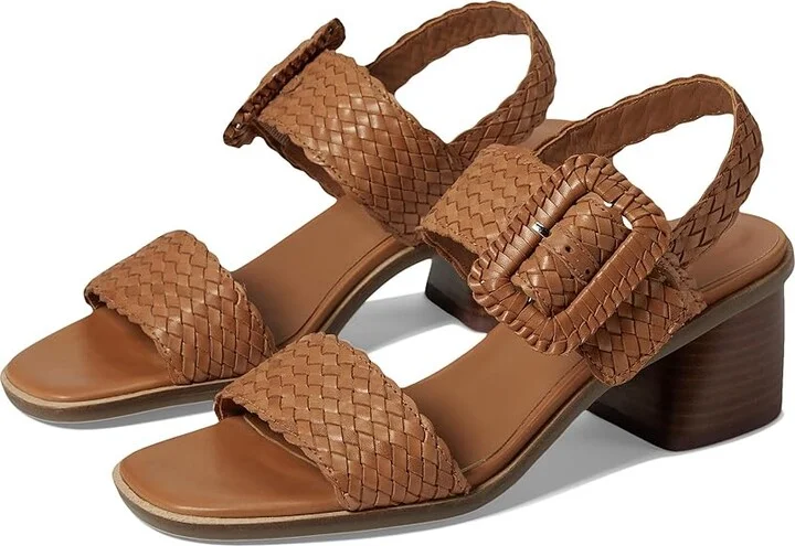 Gentle Souls by Kenneth Cole Madylyn Women's Sandals Tan Leather : 9 M