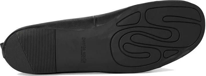 Gentle Souls by Kenneth Cole Marilyn Women's Flat Shoes Black Leather : 9 M, Leather/Rubber - Image 3