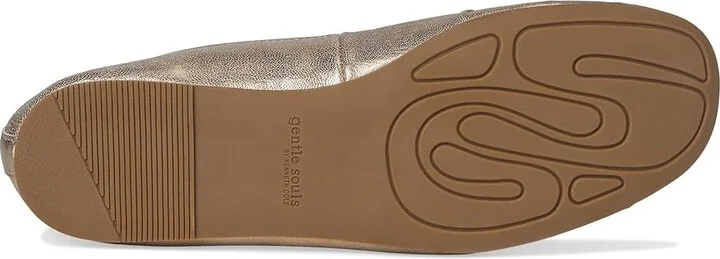 Gentle Souls by Kenneth Cole Marilyn Women's Flat Shoes Gravel Leather : 11 M, Leather/Rubber - Image 3