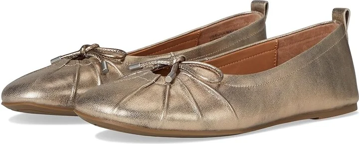 Gentle Souls by Kenneth Cole Marilyn Women's Flat Shoes Gravel Leather : 11 M, Leather/Rubber