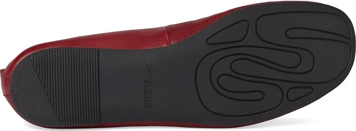 Gentle Souls by Kenneth Cole Marilyn Women's Flat Shoes Rio Red Leather : 8.5 M, Leather/Rubber - Image 3