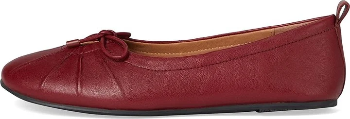 Gentle Souls by Kenneth Cole Marilyn Women's Flat Shoes Rio Red Leather : 8.5 M, Leather/Rubber - Image 6