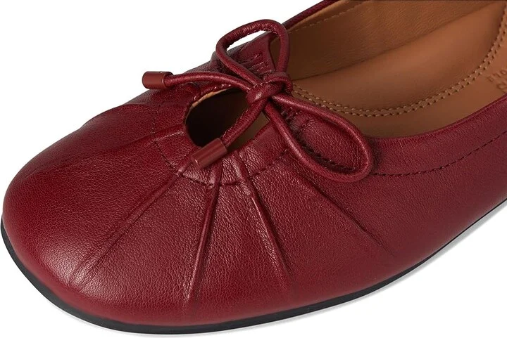 Gentle Souls by Kenneth Cole Marilyn Women's Flat Shoes Rio Red Leather : 8.5 M, Leather/Rubber - Image 7