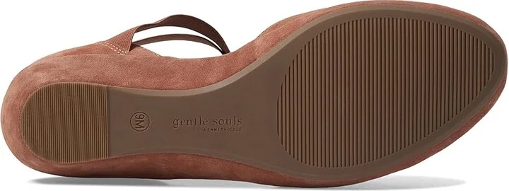 Gentle Souls by Kenneth Cole Noa Women's Shoes Mid Brown Suede : 5.5 M, Leather - Image 3