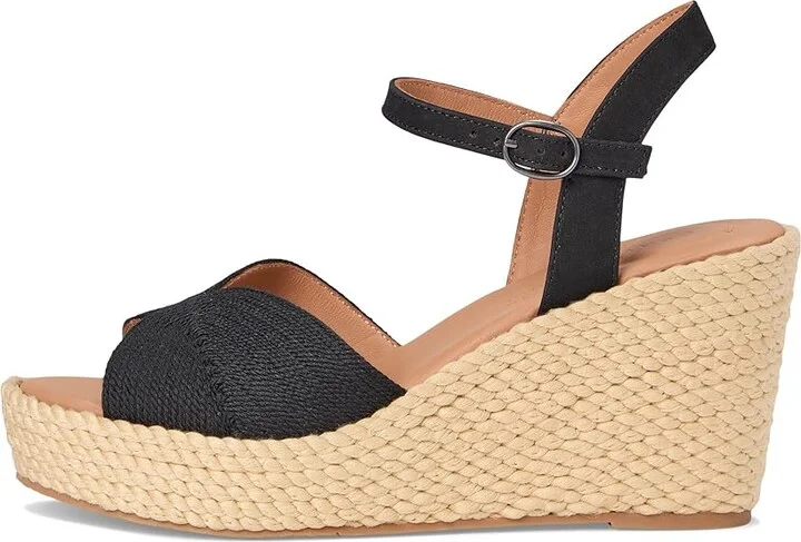 Gentle Souls by Kenneth Cole Nola Women's Dress Sandals Black Fabric : 6.5 M, Leather/Rubber - Image 6