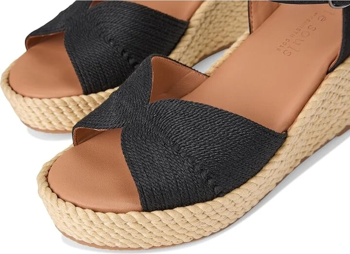 Gentle Souls by Kenneth Cole Nola Women's Dress Sandals Black Fabric : 6.5 M, Leather/Rubber - Image 7