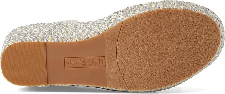 Gentle Souls by Kenneth Cole Nola Women's Dress Sandals Stone Fabric : 10 M, Leather/Rubber - Image 3