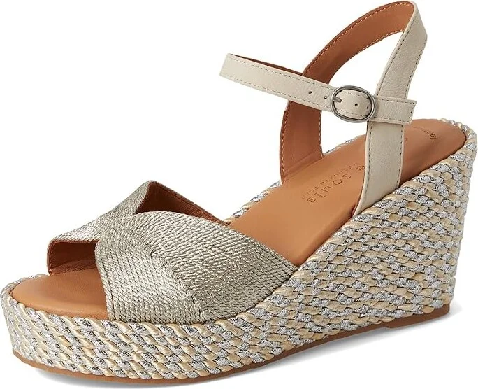 Gentle Souls by Kenneth Cole Nola Women's Dress Sandals Stone Fabric : 10 M, Leather/Rubber - Image 5