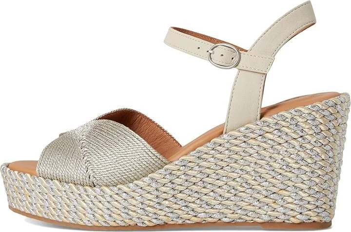 Gentle Souls by Kenneth Cole Nola Women's Dress Sandals Stone Fabric : 10 M, Leather/Rubber - Image 6