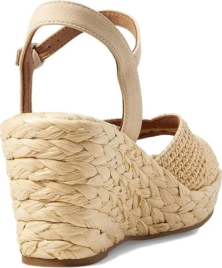 Gentle Souls by Kenneth Cole Nomi Raffia Women's Sandals Natural Raffia : 10 M, Leather/Rubber - Image 4