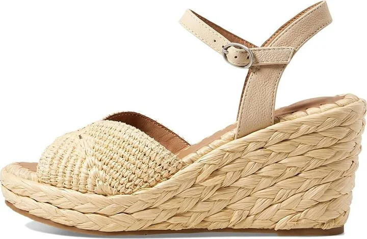Gentle Souls by Kenneth Cole Nomi Raffia Women's Sandals Natural Raffia : 10 M, Leather/Rubber - Image 5