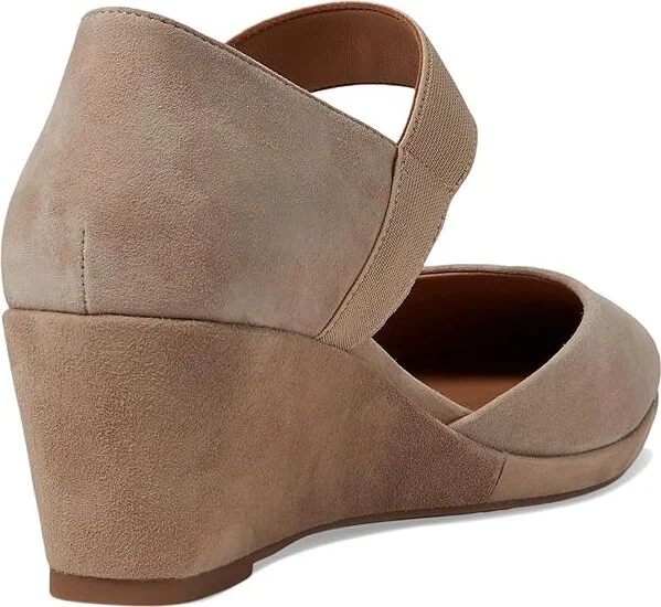 Gentle Souls by Kenneth Cole Oriana High Women's Heels Mushroom Suede : 5 M, Synthetic - Image 4