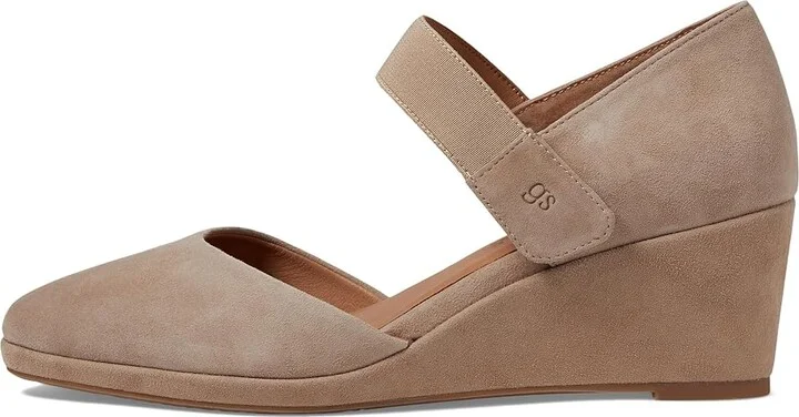 Gentle Souls by Kenneth Cole Oriana High Women's Heels Mushroom Suede : 5 M, Synthetic - Image 5