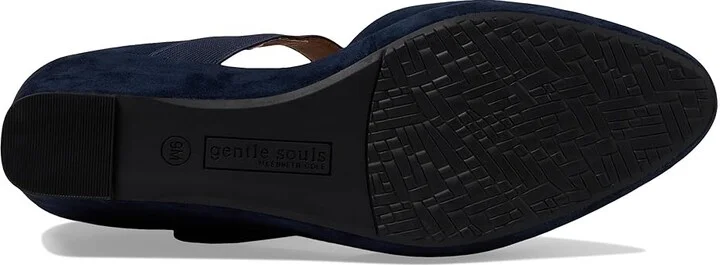 Gentle Souls by Kenneth Cole Oriana High Women's Heels Navy Suede : 9 M, Synthetic - Image 3