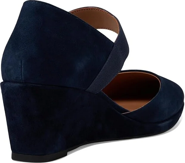 Gentle Souls by Kenneth Cole Oriana High Women's Heels Navy Suede : 9 M, Synthetic - Image 4
