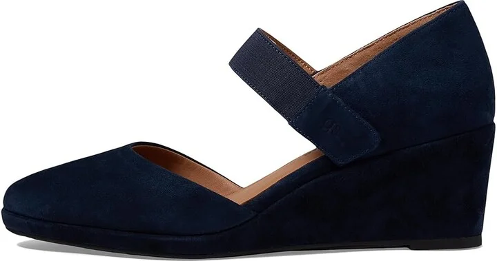 Gentle Souls by Kenneth Cole Oriana High Women's Heels Navy Suede : 9 M, Synthetic - Image 5
