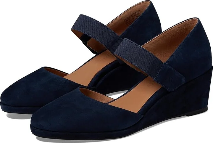 Gentle Souls by Kenneth Cole Oriana High Women's Heels Navy Suede : 9 M, Synthetic
