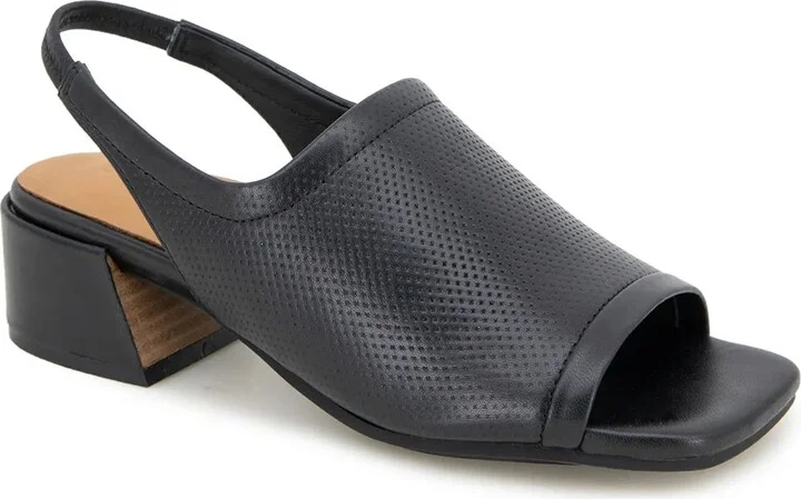 Black Perforated Leather