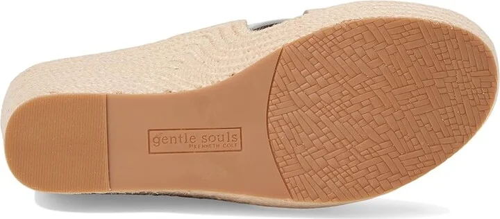 Gentle Souls by Kenneth Cole Porto Women's Dress Sandals Silver/Gold Leather : 10 M, Leather/Rubber - Image 3