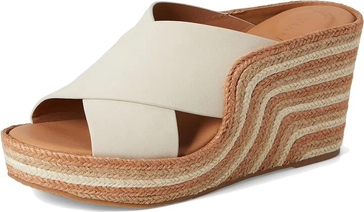 Gentle Souls by Kenneth Cole Porto Women's Dress Sandals Stone Nubuck : 6.5 M, Leather/Rubber - Image 5