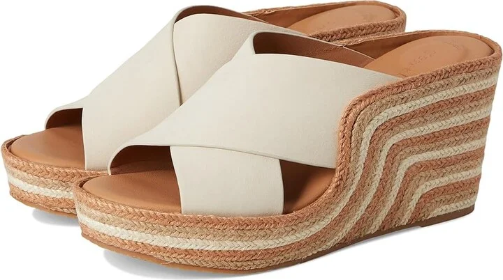 Gentle Souls by Kenneth Cole Porto Women's Dress Sandals Stone Nubuck : 6.5 M, Leather/Rubber
