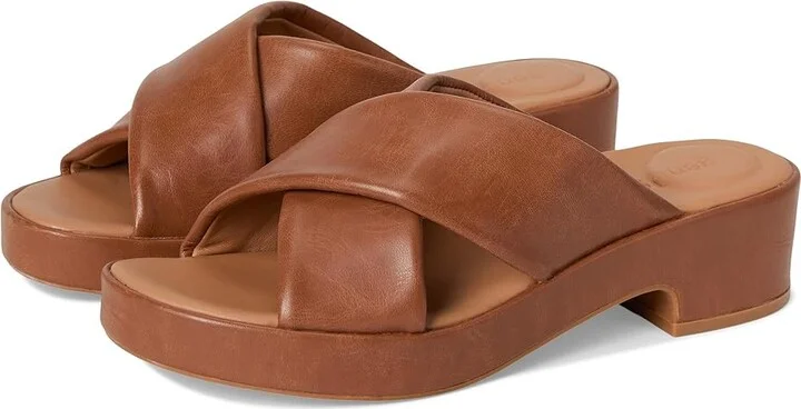 Gentle Souls by Kenneth Cole River Women's Dress Sandals Luggage Leather : 6.5 M