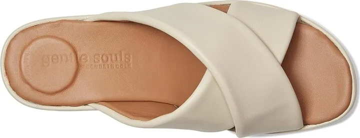 Gentle Souls by Kenneth Cole River Women's Dress Sandals Stone Leather : 6 M - Image 2