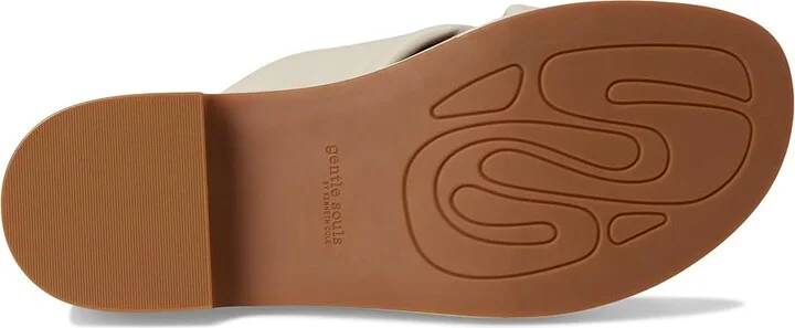 Gentle Souls by Kenneth Cole River Women's Dress Sandals Stone Leather : 6 M - Image 3
