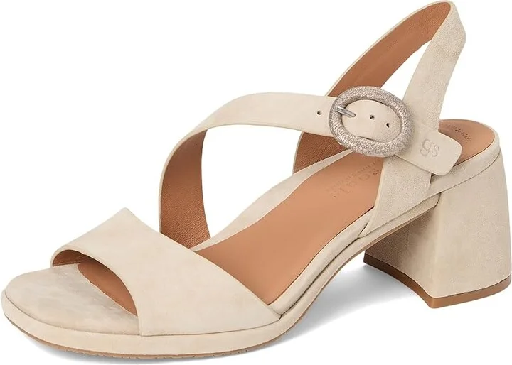 Gentle Souls by Kenneth Cole Roma Women's Dress Sandals Light Taupe Suede : 9.5 M, Leather - Image 5