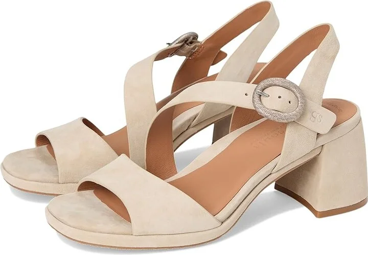 Gentle Souls by Kenneth Cole Roma Women's Dress Sandals Light Taupe Suede : 9.5 M, Leather