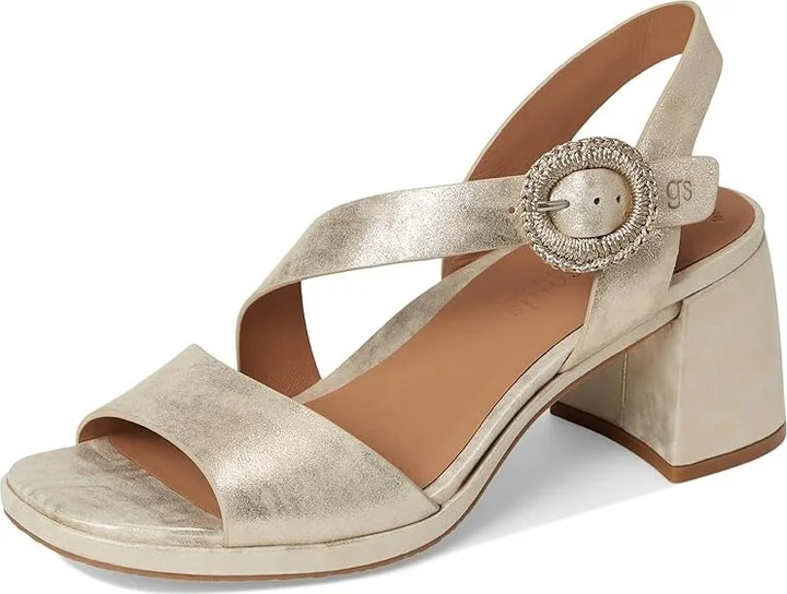 Gentle Souls by Kenneth Cole Roma Women's Dress Sandals Soft Gold Leather : 11 M - Image 5