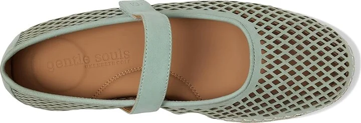 Gentle Souls by Kenneth Cole Sienna Women's Dress Sandals Sage Nubuck : 6 M, Leather - Image 2