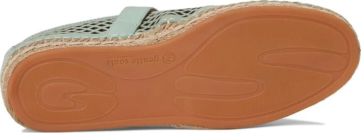 Gentle Souls by Kenneth Cole Sienna Women's Dress Sandals Sage Nubuck : 6 M, Leather - Image 3